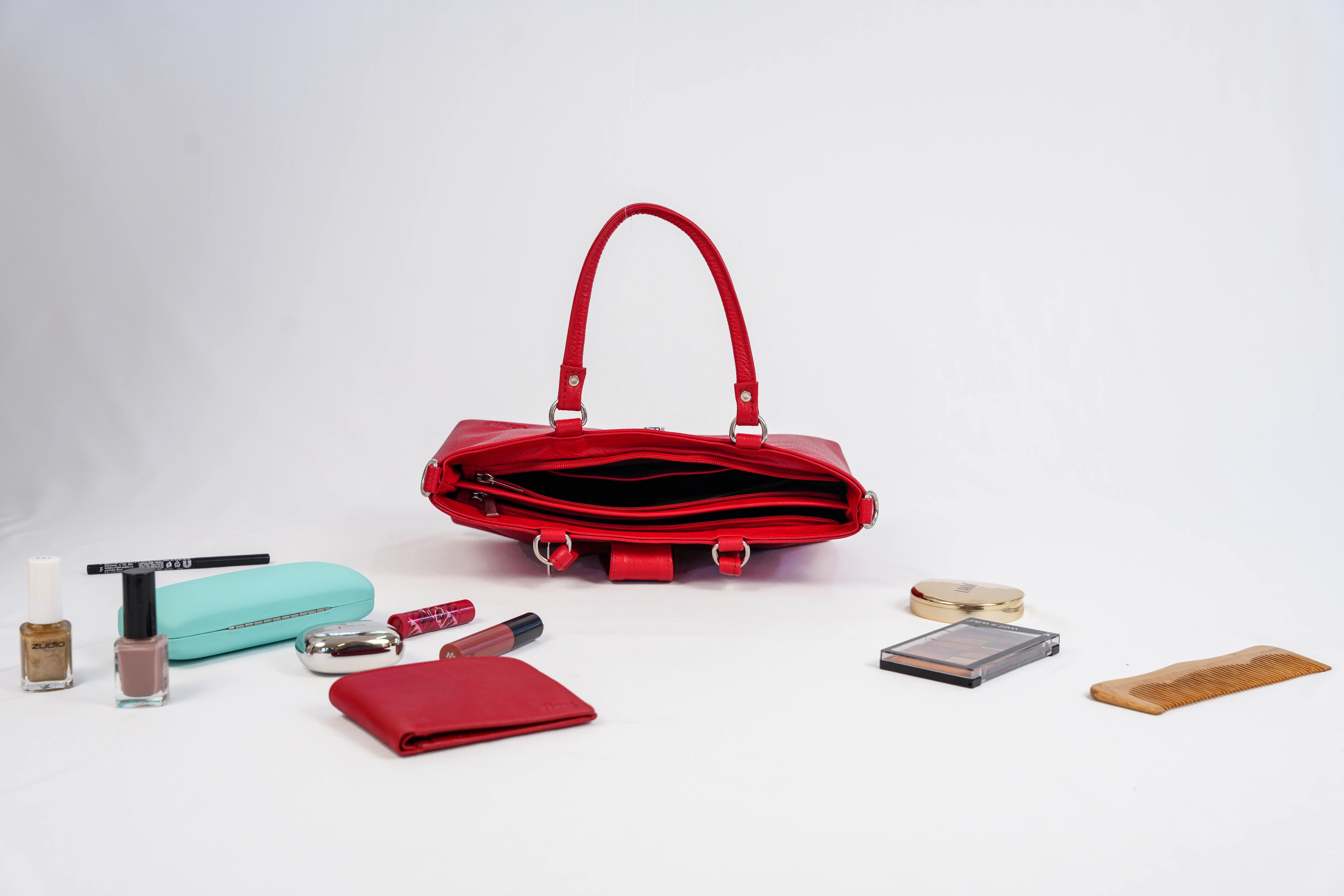 Red Classic Hand Bag