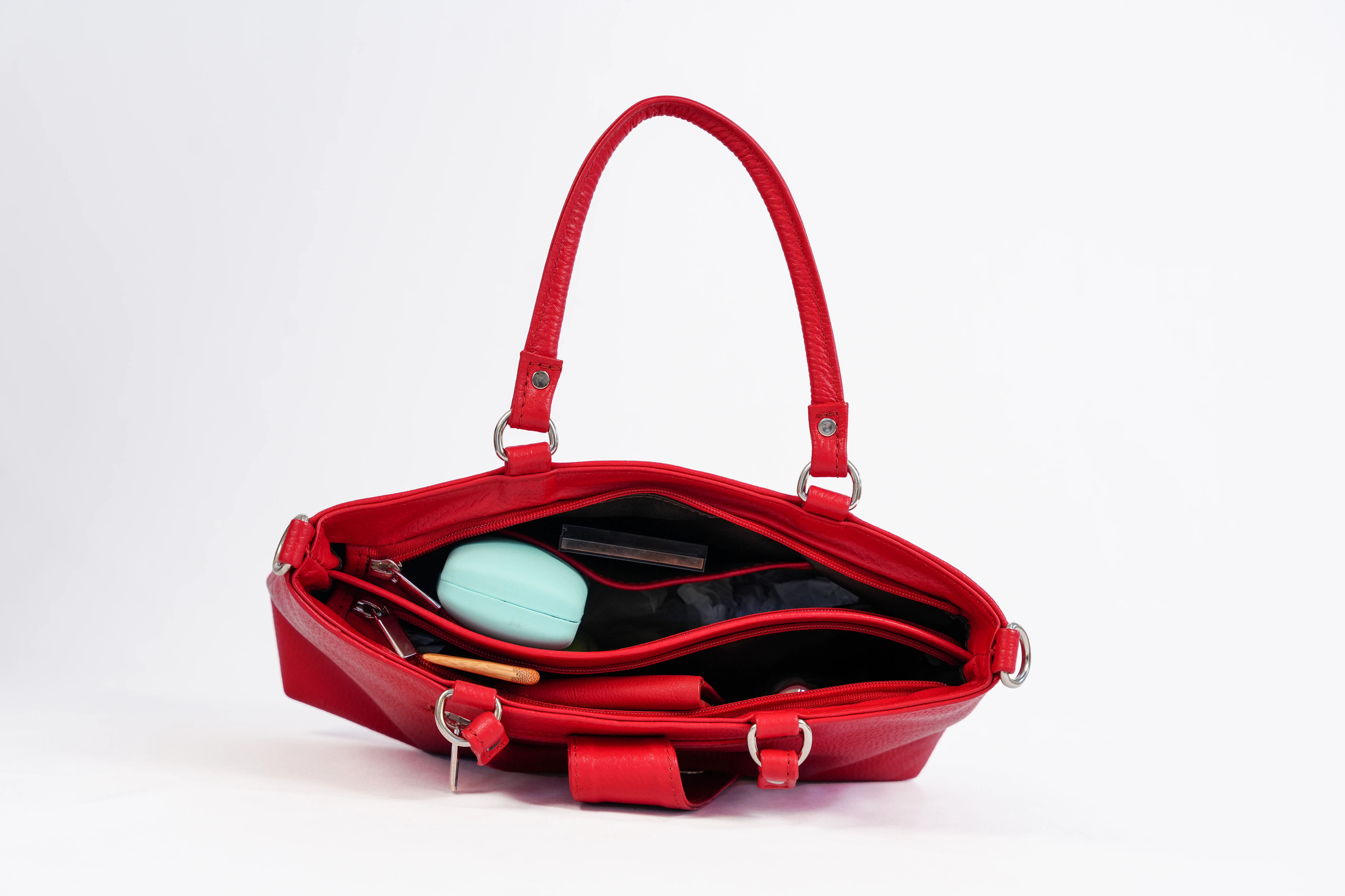 Red Classic Hand Bag