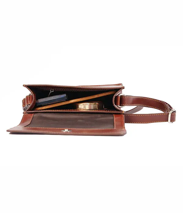 Classic Brown  Crossbody Mini-Sling