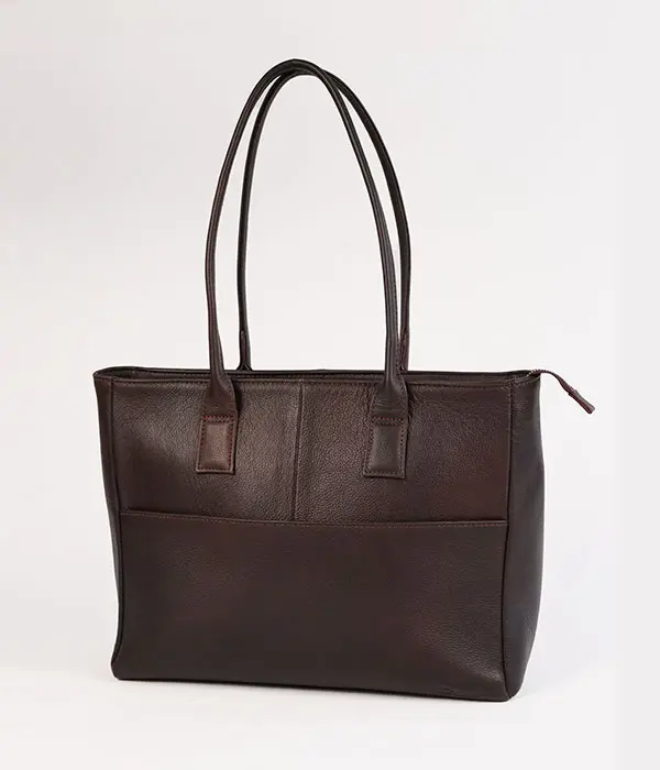 Espresso Brown Minimal Tote